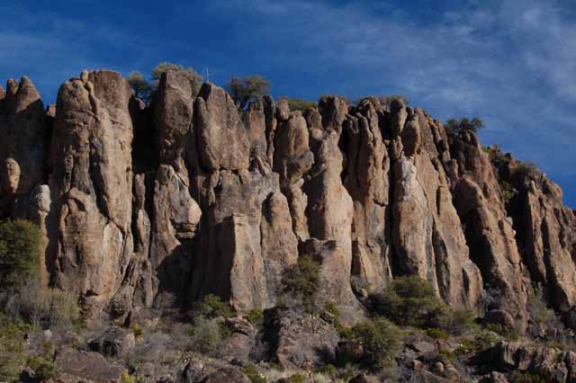 cliffs at the north edge of Fort Davis